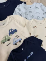 بادی آستین کوتاه اورجینال برند H&M - Image 3