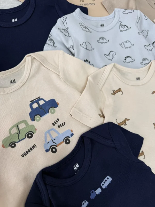 بادی آستین کوتاه اورجینال برند H&M - Image 3