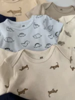 بادی آستین کوتاه اورجینال برند H&M - Image 4