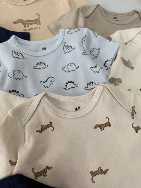 بادی آستین کوتاه اورجینال برند H&M - Image 4