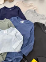 بادی بیسیک آستین بلند اورجینال برند H&M (یقه گرد) - Image 3