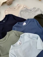 بادی بیسیک آستین بلند اورجینال برند H&M (یقه گرد) - Image 4