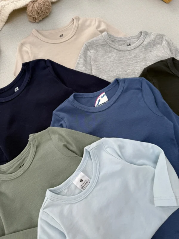 بادی بیسیک آستین بلند اورجینال برند H&M (یقه گرد) - Image 4