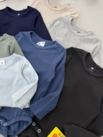 بادی بیسیک آستین بلند اورجینال برند H&M (یقه گرد) - Image 5