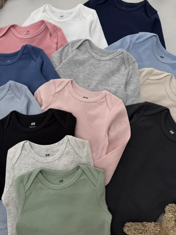 بادی بیسیک آستین بلند اورجینال برند H&M (یقه فرشته) - Image 3
