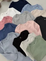 بادی بیسیک آستین بلند اورجینال برند H&M (یقه فرشته) - Image 4