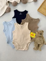 بادی آستین حقله ای اورجینال برند H&M (0-1ماه)