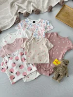 بادی آستین کوتاه اورجینال برند H&M