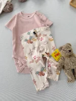 شلوار کبریتی دخترانه برند H&M (6-9ماه) - Image 3