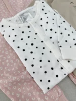 سرهمی بدون جوراب اورجینال برند H&M سفید خالدار - Image 2