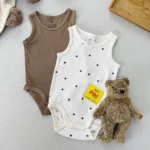 بادی آستین حقله ای اورجینال برند H&M (4-6ماه)