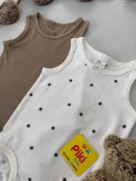 بادی آستین حقله ای اورجینال برند H&M (4-6ماه) - Image 3