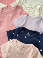 بادی آستین کوتاه اورجینال برند H&M - Image 3