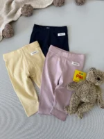 شلوار نوزادی لگ پشت چیندار دخترانه برند newbie (1-2 ماه) - Image 2