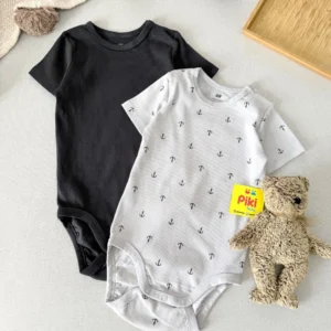 بادی کبریتی آستین کوتاه اورجینال برند H&M