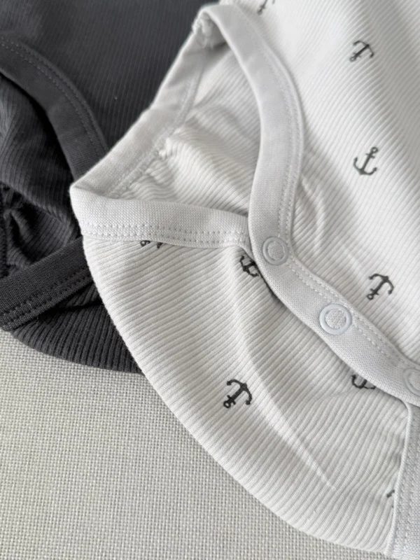 بادی کبریتی آستین کوتاه اورجینال برند H&M - Image 3