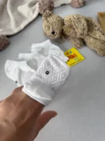 جوراب طرح سوزنی لوزی لوزی نوزادی تا 4 سال - Image 4