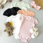 بادی سرشانه چیندار آستین کوتاه اورجینال برند H&M