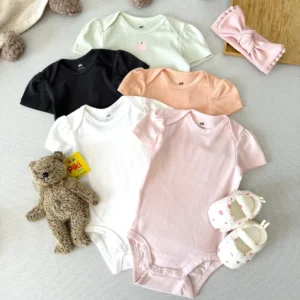 بادی سرشانه چیندار آستین کوتاه اورجینال برند H&M