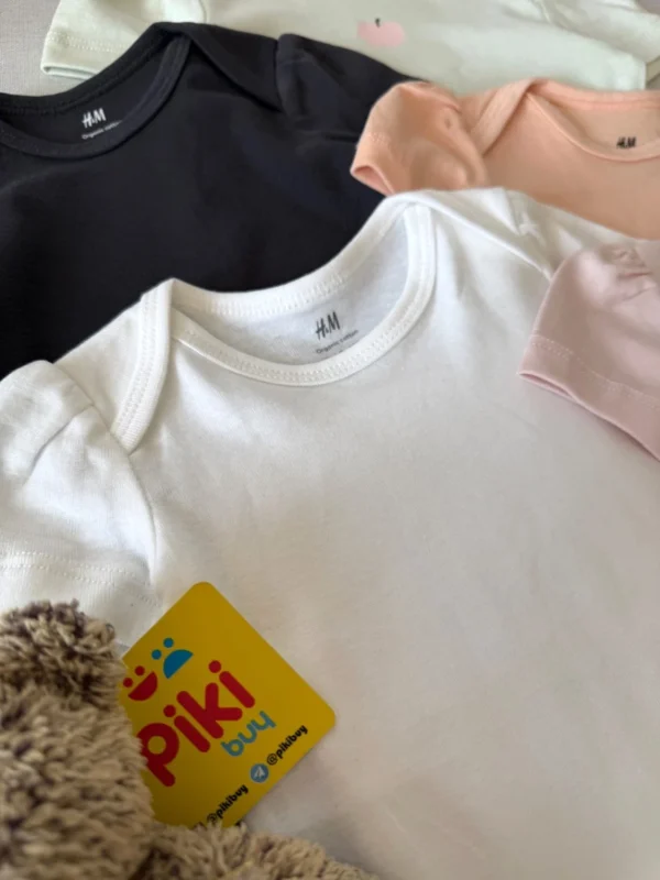 بادی سرشانه چیندار آستین کوتاه اورجینال برند H&M - Image 2