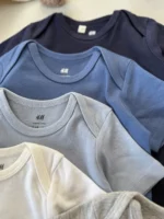 بادی بیسیک آستین کوتاه اورجینال H&M - Image 4