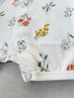 رامپرز گلدار سرشانه چیندار دخترانه اورجینال برند H&M - Image 3