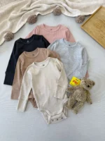 بادی آستین بلند کبریتی اورجینال برند H&M