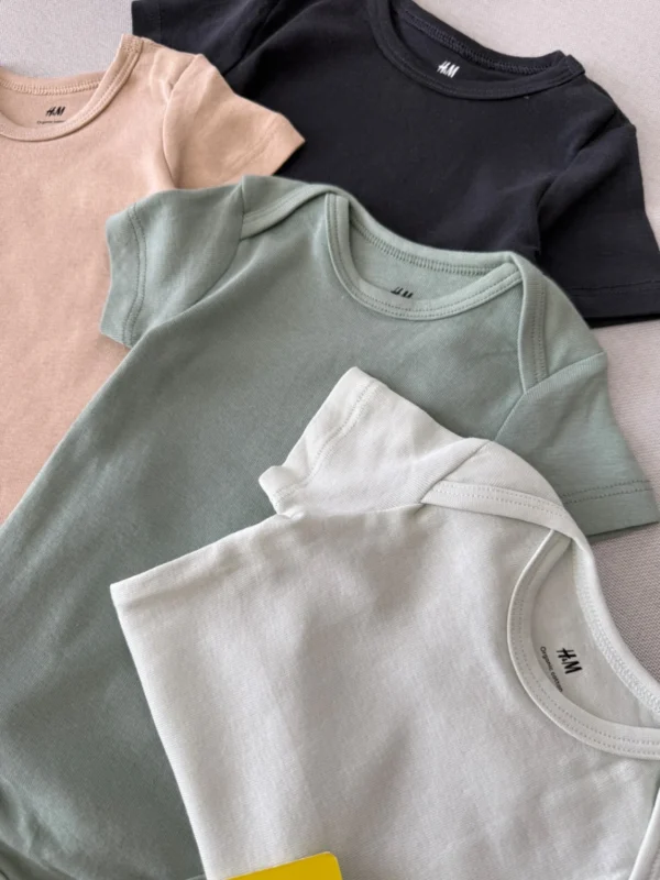 بادی بیسیک آستین کوتاه اورجینال H&M - Image 2