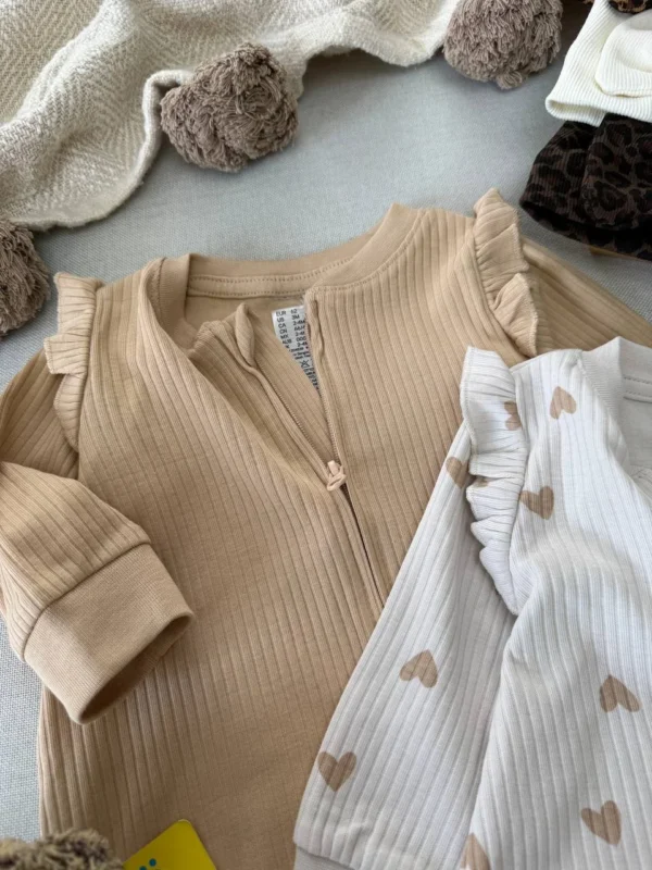 سرهمی نوزادی کبریتی ساده برند H&M، لباس راحتی نوزاد دخترانه و پسرانه
