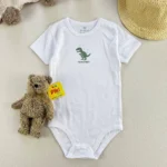بادی آستین کوتاهblukids زمینه سفید با دایناسور 2.5 تا 3 سال