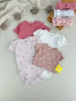بادی آستین کوتاه اورجینال برند H&M